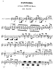 Fantasia on Themes from 'Saffo': Fantasia on Themes from 'Saffo' by Джованни Пачини