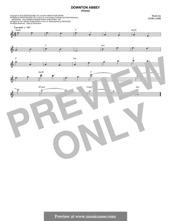 Downton Abbey (Theme): Для клавишного инструмента by John Lunn