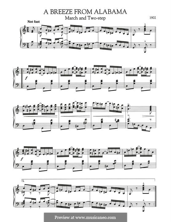 Ветерок из Алабамы: Для фортепиано by Скотт Джоплин