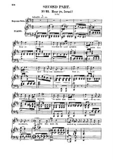 Илия, Op.70: Часть II, для солистов, хора и фортепиано by Феликс Мендельсон-Бартольди
