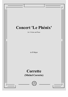 Concert 'Le Phénix' in D Major: For four violas and piano by Мишель Корретт