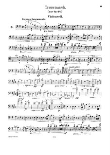 Фортепианный квинтет ми-бемоль мажор, Op.44: Часть II. Версия для виолончели и фортепиано – Партия виолончели by Роберт Шуман