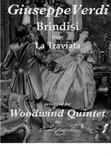 Libiamo ne'lieti calici (Brindisi): For wind quintet by Джузеппе Верди