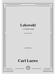 Lebewohl: A flat Major by Карл Лёве