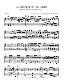 Слава Тебе, Иисусе Христе, BWV 91: Opening movement by Иоганн Себастьян Бах