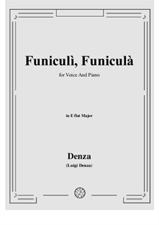 Funiculi, Funicula: Для голоса и фортепиано by Луиджи Денца