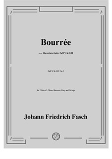 Bourrée in G Major, FaWV K:G22 No.5: Bourrée in G Major by Иоганн Фридрих Фаш