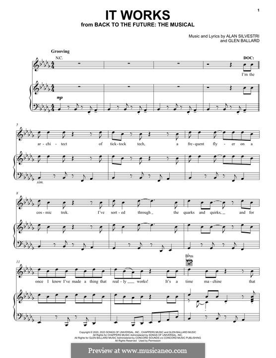 It Works (from Back To The Future: The Musical): It Works (from Back To The Future: The Musical) by Alan Silvestri, Glen Ballard