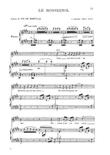 Соловей: Клавир с вокальной партией by Камиль Сен-Санс