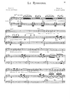 Соловей: Клавир с вокальной партией by Камиль Сен-Санс