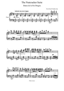 No.3 Танец феи Драже, для фортепиано: Для одного исполнителя by Петр Чайковский