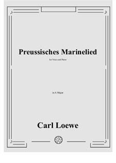 Preussisches Marinelied: Ля мажор by Карл Лёве
