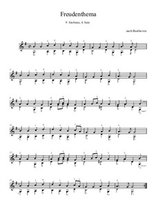 Ода к радости: Version for guitar by Людвиг ван Бетховен
