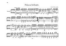 Блестящий полонез, J.268 Op.72: Для фортепиано в четыре руки by Карл Мария фон Вебер