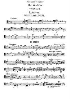 Валькирия, WWV 86b: Партии тромбонов by Рихард Вагнер
