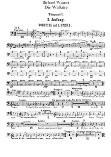 Валькирия, WWV 86b: Партии ударных инструментов by Рихард Вагнер