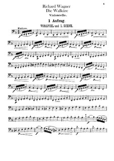 Валькирия, WWV 86b: Партия виолончелей by Рихард Вагнер