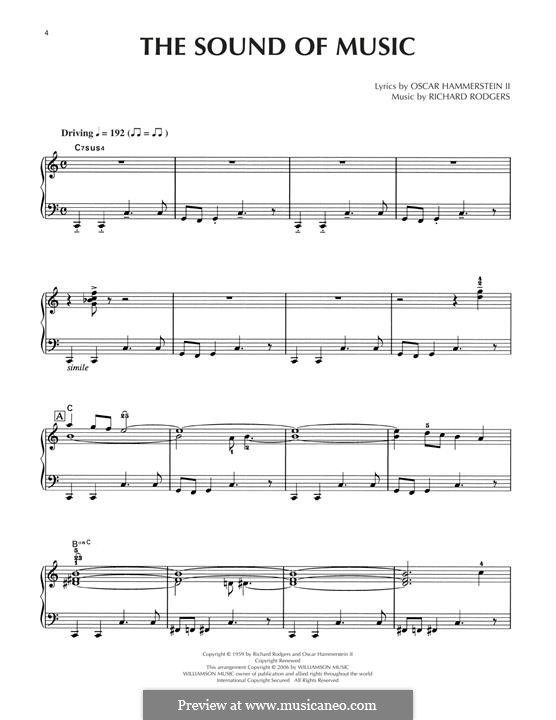 The Sound of Music: Для фортепиано (jazz version) by Richard Rodgers