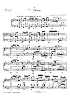 Пьесы для фортепиано, Op.17: No.3 Rococo by Эдуард Шютт