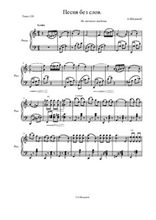 Песня без слов, Ор.51: Песня без слов by Arangirowchik