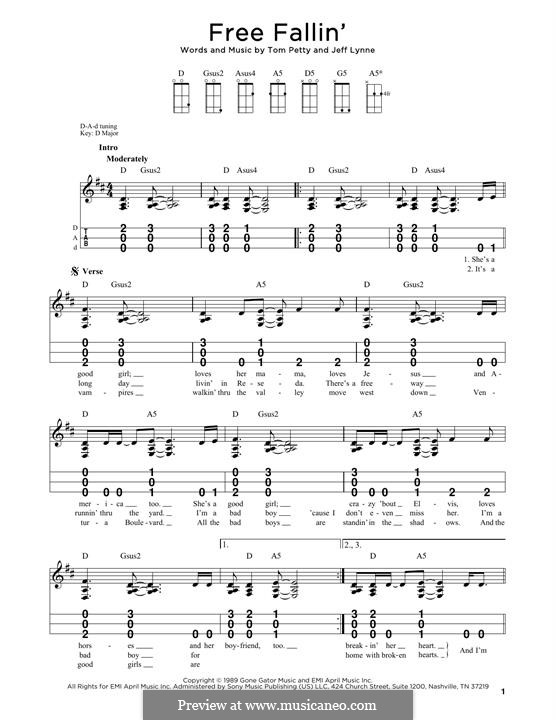 Free Fallin': For dulcimer by Jeff Lynne