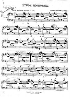 Etude Mignonne, Op.16 No.1: Для фортепиано by Эдуард Шютт