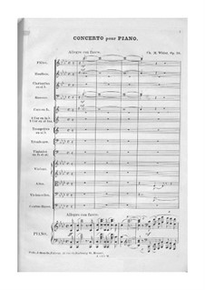 Фортепианный концерт No.1, Op.39: Фортепианный концерт No.1 by Шарль Мари Видор