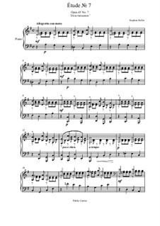 Двадцать пять этюдов, Op.45: Этюд No.7 by Стефан Геллер