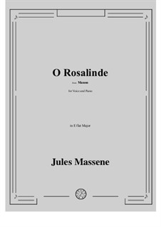Манон: O Rosalinde by Жюль Массне
