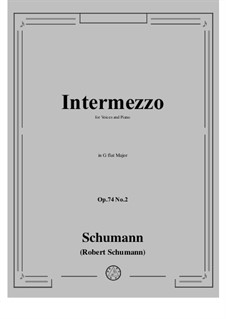 No.2 Intermezzo: G flat Major by Роберт Шуман