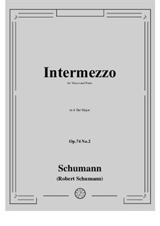 No.2 Intermezzo: A flat Major by Роберт Шуман