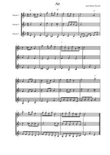 Ария ре минор: For trio guitars by Генри Пёрсел