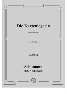 Три романса, Op.31: No.2 Kartenlegerin (Fortuneteller) in G flat Major by Роберт Шуман