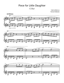 Пьесы для маленькой дочки. Тетрдь 1: No.1 by Галина Боброва