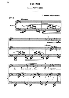 Guitare: Для голоса и фортепиано by Камиль Сен-Санс