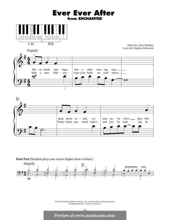 Ever Ever After: Для фортепиано by Alan Menken