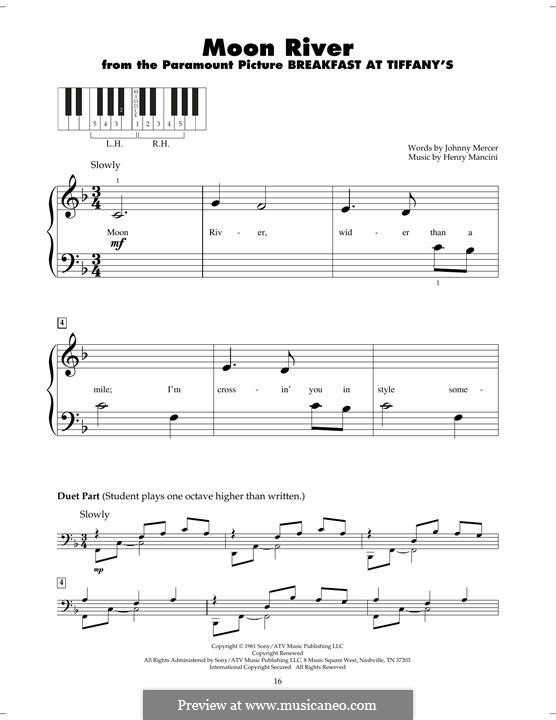 Piano version: Для одного исполнителя by Henry Mancini