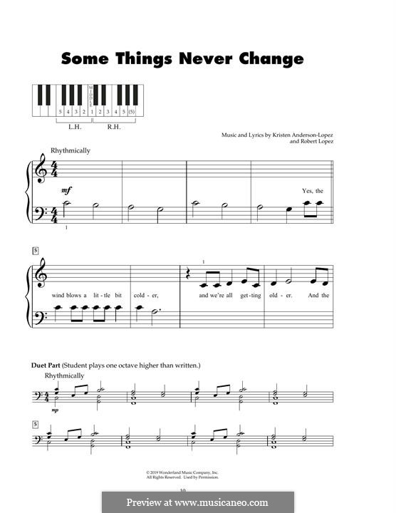 Some Things Never Change (from Disney's Frozen 2): Для фортепиано by Robert Lopez, Kristen Anderson-Lopez