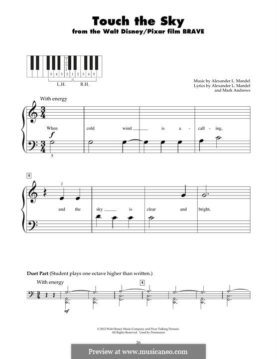 Touch The Sky (from Brave): Для фортепиано by Alexander L. Mandel