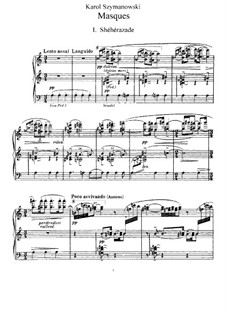 Маски, Op.34: Для фортепиано by Кароль Шимановский