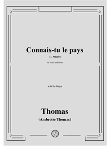 Connais-tu le pays: B flat Major by Амбруаз Томас