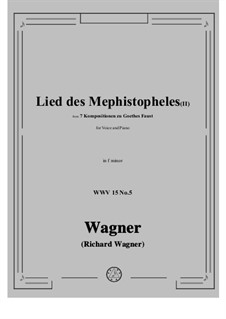 No.5 Lied des Mephistopheles (II): F minor by Рихард Вагнер