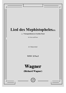 No.5 Lied des Mephistopheles (II): F sharp minor by Рихард Вагнер