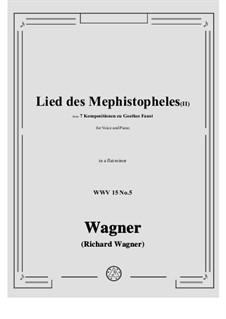 No.5 Lied des Mephistopheles (II): A flat minor by Рихард Вагнер