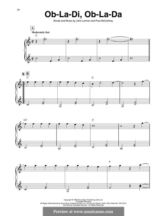 Instrumental version: For harp by John Lennon, Paul McCartney