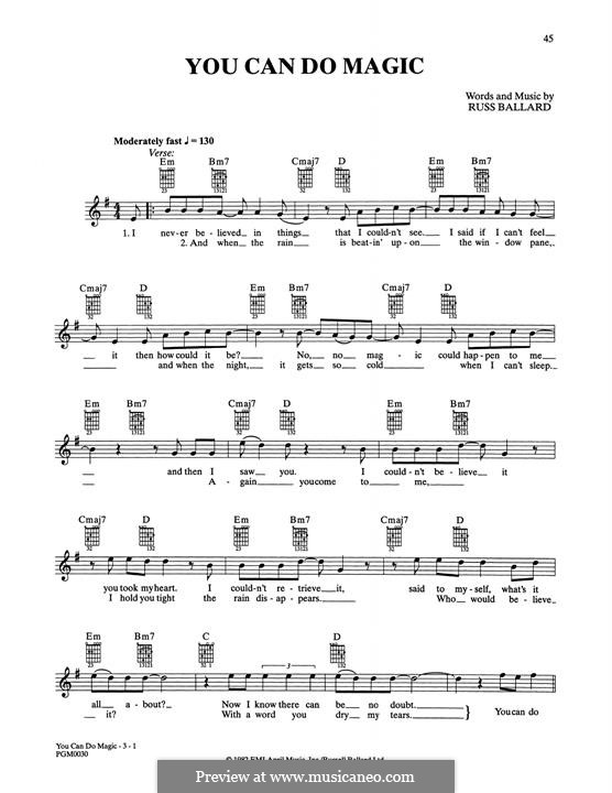You Can Do Magic (America): Для гитары by Russell Ballard