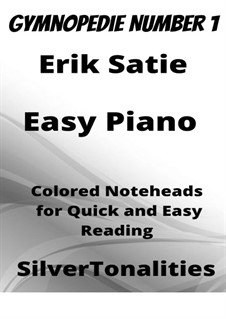 No.1: For easiest piano colored notation by Эрик Сати