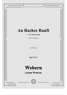 No.3 An Baches Ranft: D Major by Антон Веберн