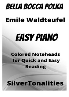Белла. Полька-мазурка, Op.113: For easy piano with colored notation by Эмиль Вальдтойфель