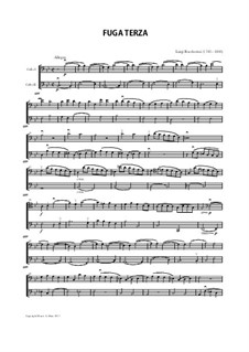 Fuga Terza (for 2 cellos): Fuga Terza (for 2 cellos) by Луиджи Боккерини